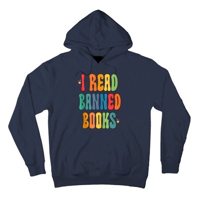 Groovy I Read Banned Books Librarian Reader Bookworm Hoodie