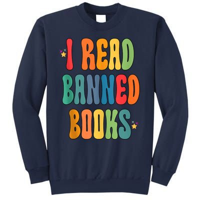 Groovy I Read Banned Books Librarian Reader Bookworm Sweatshirt