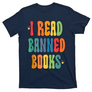 Groovy I Read Banned Books Librarian Reader Bookworm T-Shirt