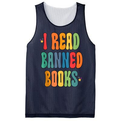 Groovy I Read Banned Books Librarian Reader Bookworm Mesh Reversible Basketball Jersey Tank