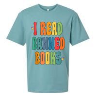 Groovy I Read Banned Books Librarian Reader Bookworm Sueded Cloud Jersey T-Shirt