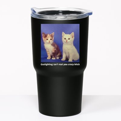 Gaslighting Isnt Real You Crazy B.I.T.C.H Funny Cat Lover Tumbler