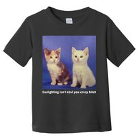 Gaslighting Isnt Real You Crazy B.I.T.C.H Funny Cat Lover Toddler T-Shirt