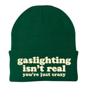 Gaslighting IsnT Real YouRe Just Crazy Funny Ironic Knit Cap Winter Beanie