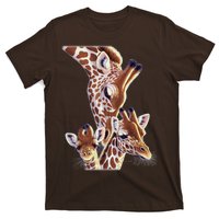 Giraffe Family A Nudge From Mom T-Shirt