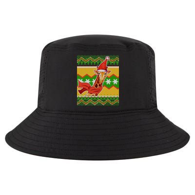 Giraffe Ugly Christmas Cool Comfort Performance Bucket Hat