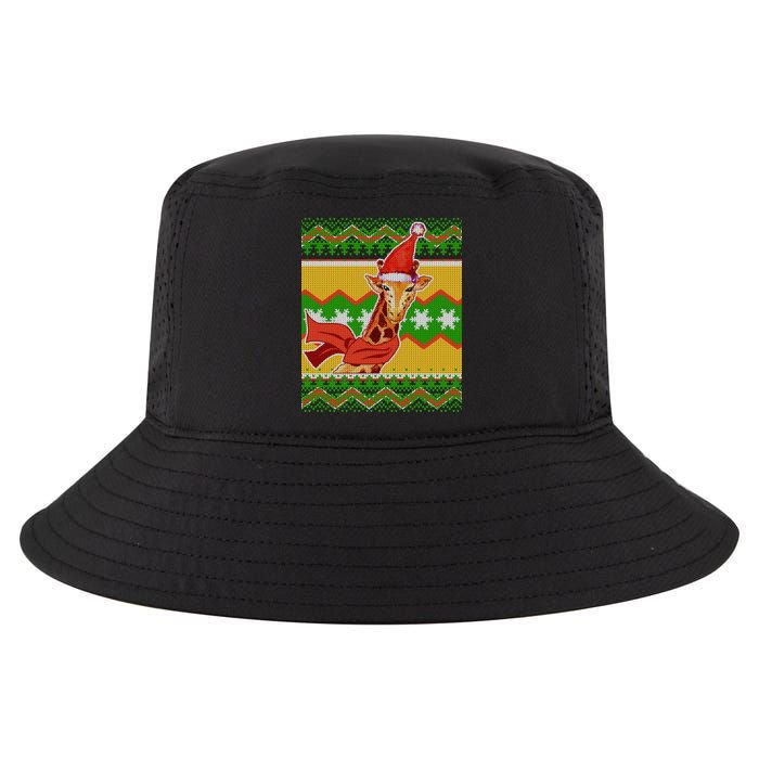 Giraffe Ugly Christmas Cool Comfort Performance Bucket Hat