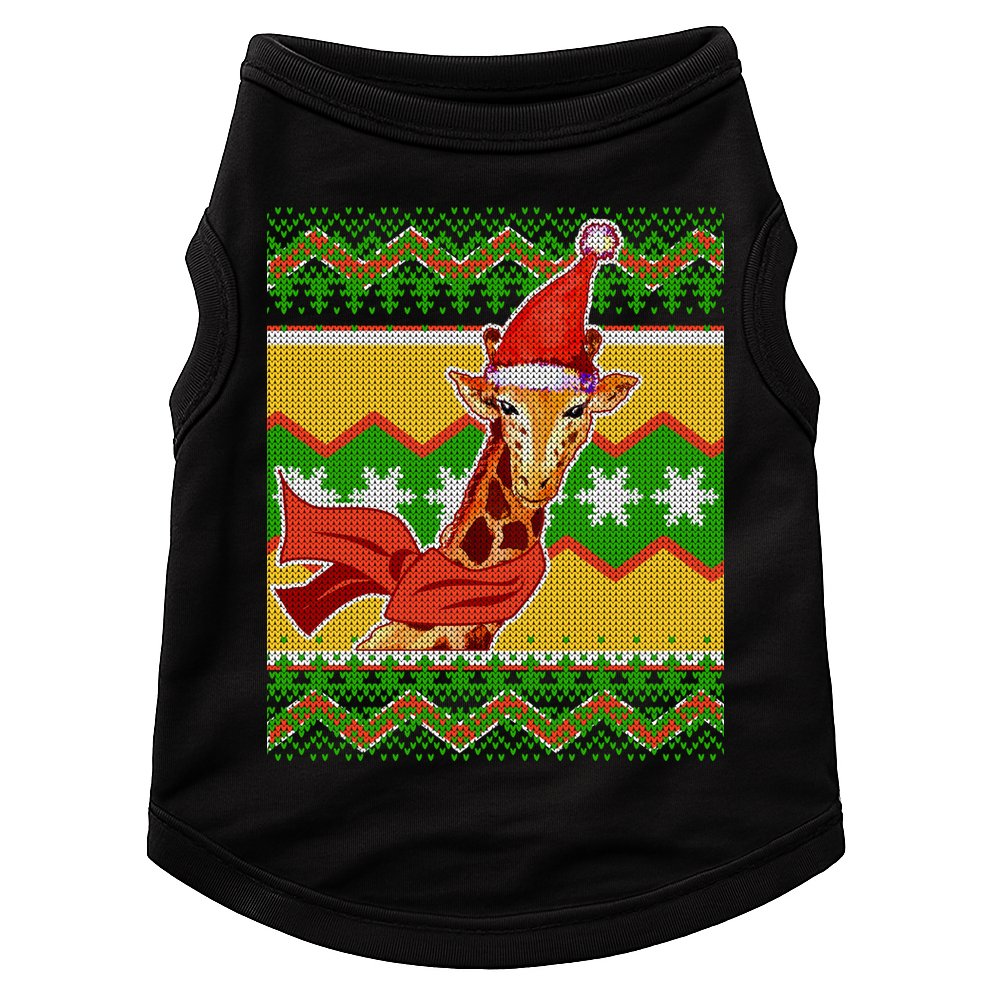 Giraffe Ugly Christmas Doggie Tank