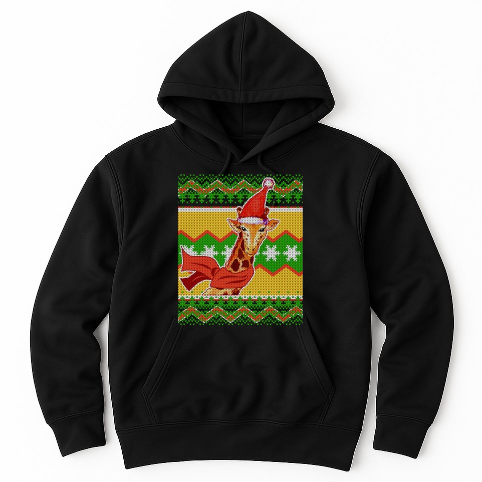 Giraffe Ugly Christmas Hoodie