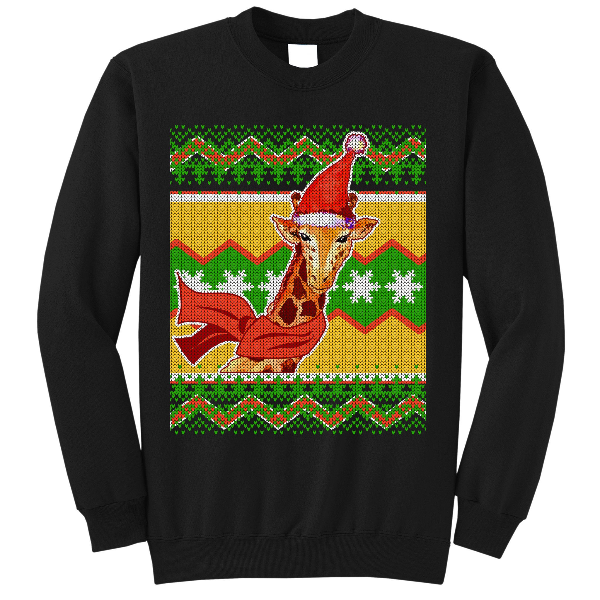 Giraffe Ugly Christmas Sweatshirt