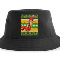 Giraffe Ugly Christmas Sustainable Bucket Hat