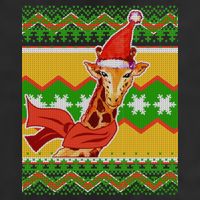 Giraffe Ugly Christmas Adult Drive Performance Visor