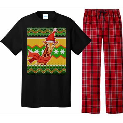 Giraffe Ugly Christmas Pajama Set