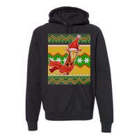 Giraffe Ugly Christmas Premium Hoodie