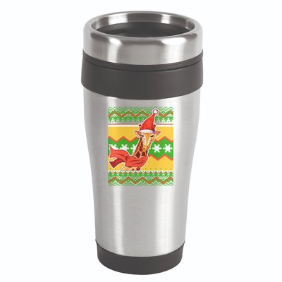 Giraffe Ugly Christmas 16oz Travel Tumbler
