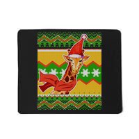 Giraffe Ugly Christmas Mousepad