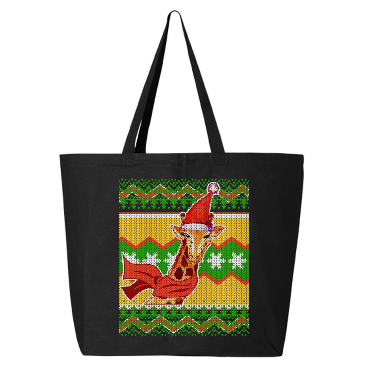 Giraffe Ugly Christmas 25L Jumbo Tote