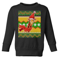 Giraffe Ugly Christmas Toddler Sweatshirt