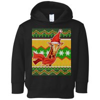 Giraffe Ugly Christmas Toddler Hoodie