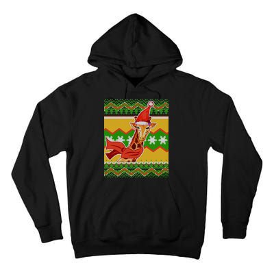 Giraffe Ugly Christmas Tall Hoodie