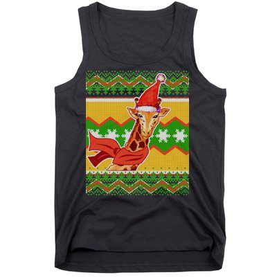 Giraffe Ugly Christmas Tank Top