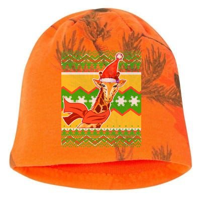 Giraffe Ugly Christmas Kati - Camo Knit Beanie