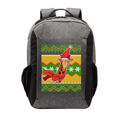 Giraffe Ugly Christmas Vector Backpack