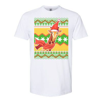 Giraffe Ugly Christmas Softstyle CVC T-Shirt