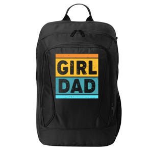 Girl Dad Distressed Color Block City Backpack