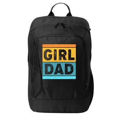 Girl Dad Distressed Color Block City Backpack