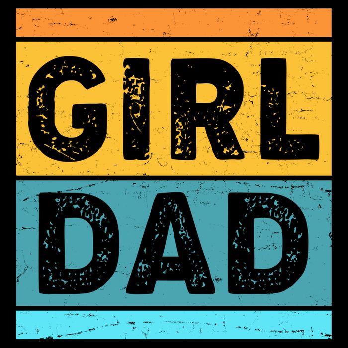 Girl Dad Distressed Color Block Mug