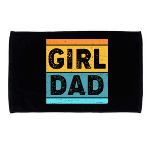 Girl Dad Distressed Color Block Microfiber Hand Towel