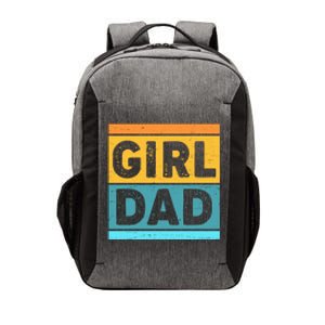 Girl Dad Distressed Color Block Vector Backpack