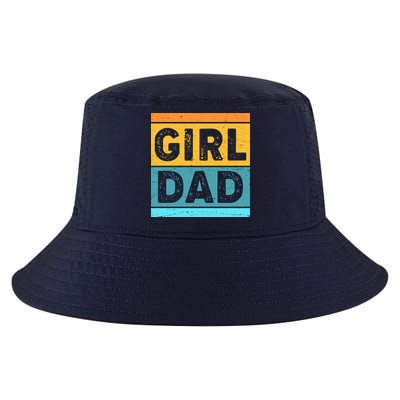 Girl Dad Distressed Color Block Cool Comfort Performance Bucket Hat