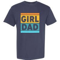 Girl Dad Distressed Color Block Garment-Dyed Heavyweight T-Shirt