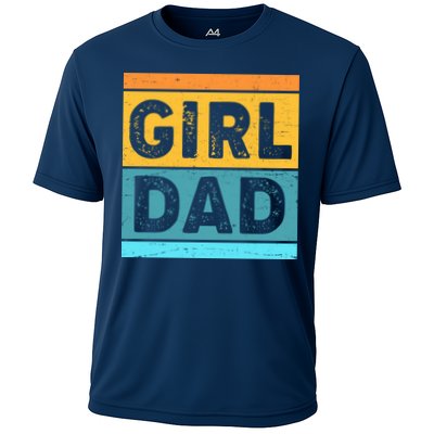 Girl Dad Distressed Color Block Performance Shirt