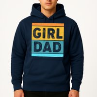 Girl Dad Distressed Color Block Hoodie