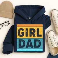 Girl Dad Distressed Color Block Hoodie