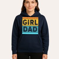 Girl Dad Distressed Color Block Hoodie