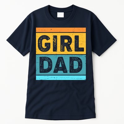 Girl Dad Distressed Color Block Tall T-Shirt
