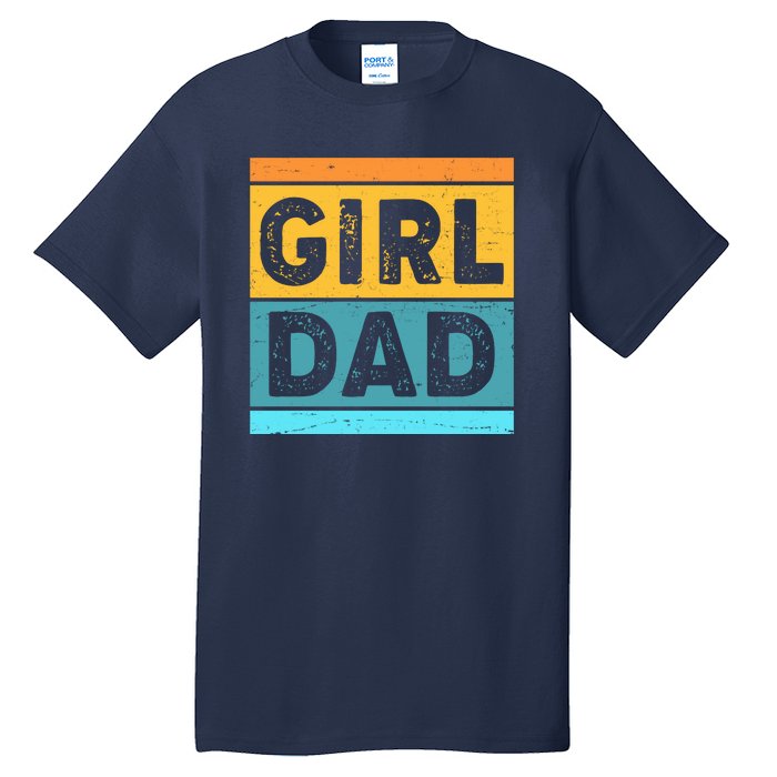 Girl Dad Distressed Color Block Tall T-Shirt