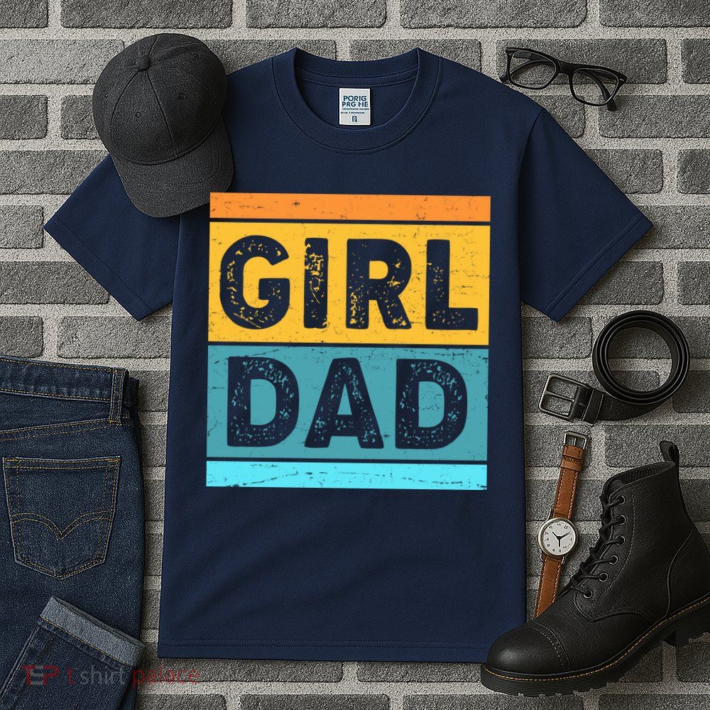 Girl Dad Distressed Color Block Tall T-Shirt