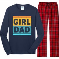 Girl Dad Distressed Color Block Long Sleeve Pajama Set