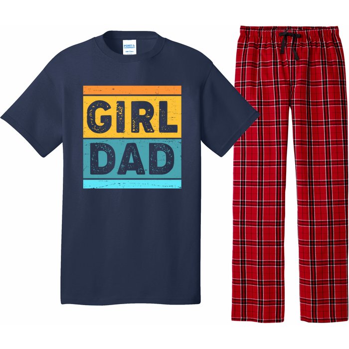 Girl Dad Distressed Color Block Pajama Set