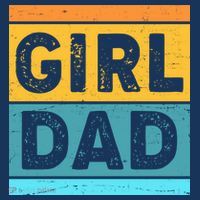 Girl Dad Distressed Color Block Flatbill Hat