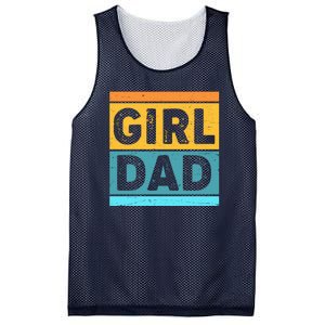 Girl Dad Distressed Color Block Mesh Reversible Basketball Jersey Tank