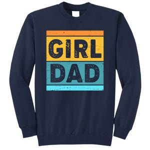 Girl Dad Distressed Color Block Tall Sweatshirt