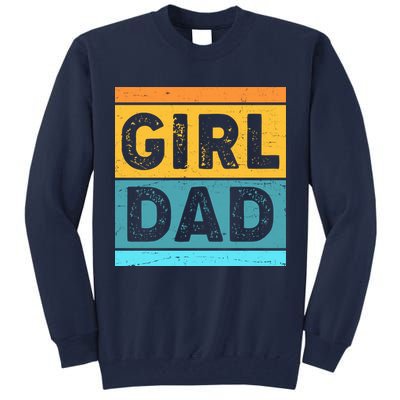 Girl Dad Distressed Color Block Tall Sweatshirt
