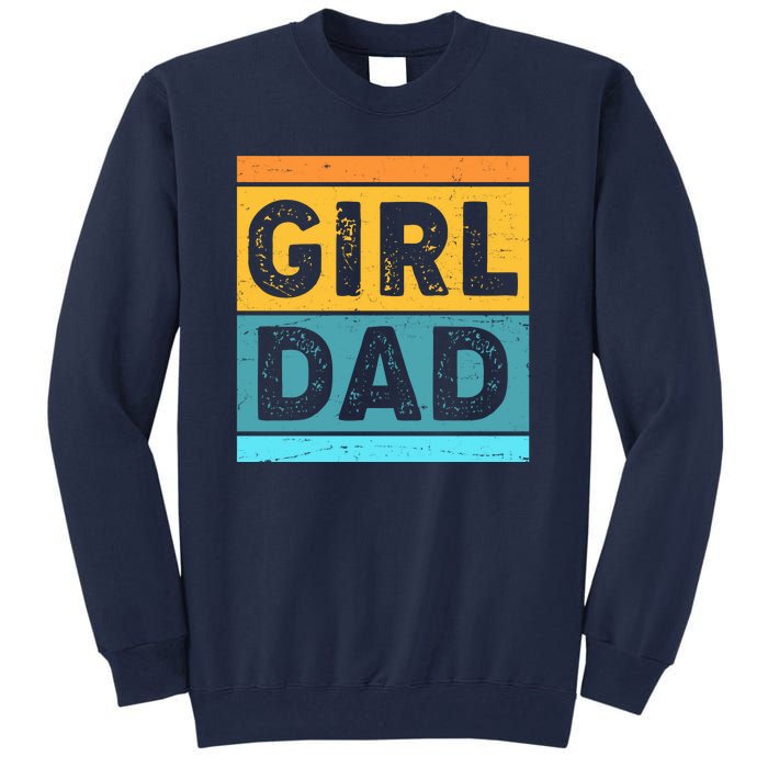 Girl Dad Distressed Color Block Tall Sweatshirt