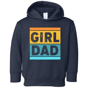 Girl Dad Distressed Color Block Toddler Hoodie